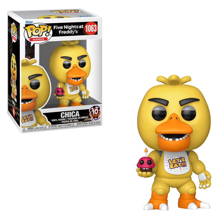 FUNKO POP GAMES FIVE NIGHTS AT FREDDY'S 10TH ANNIVERSARY - CHICA 1063 BRINDE