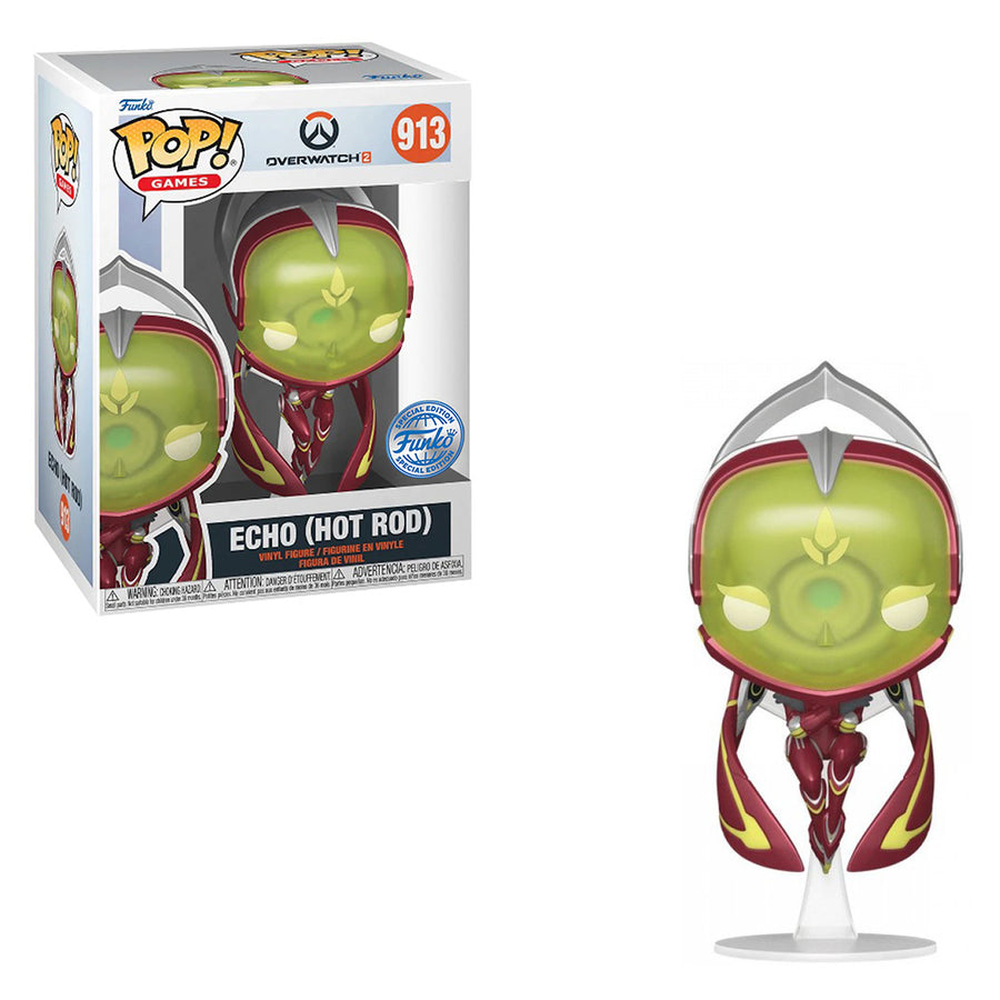 FUNKO POP GAMES OEVERWATCH 2 EXCLUSIVE - ECHO (HOT ROD) 913 BRINDE
