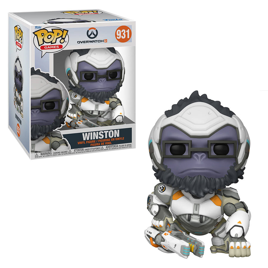 FUNKO POP GAMES OEVERWATCH 2 SUPER SIZED - WINSTON 931 BRINDE