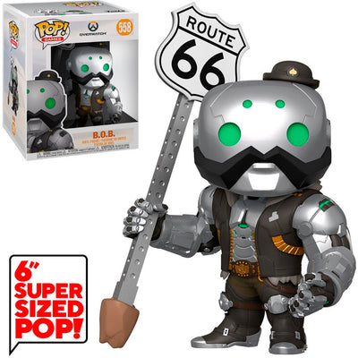 FUNKO POP GAMES OVERWATCH - B.O.B. (SUPER SIZED 6") 558