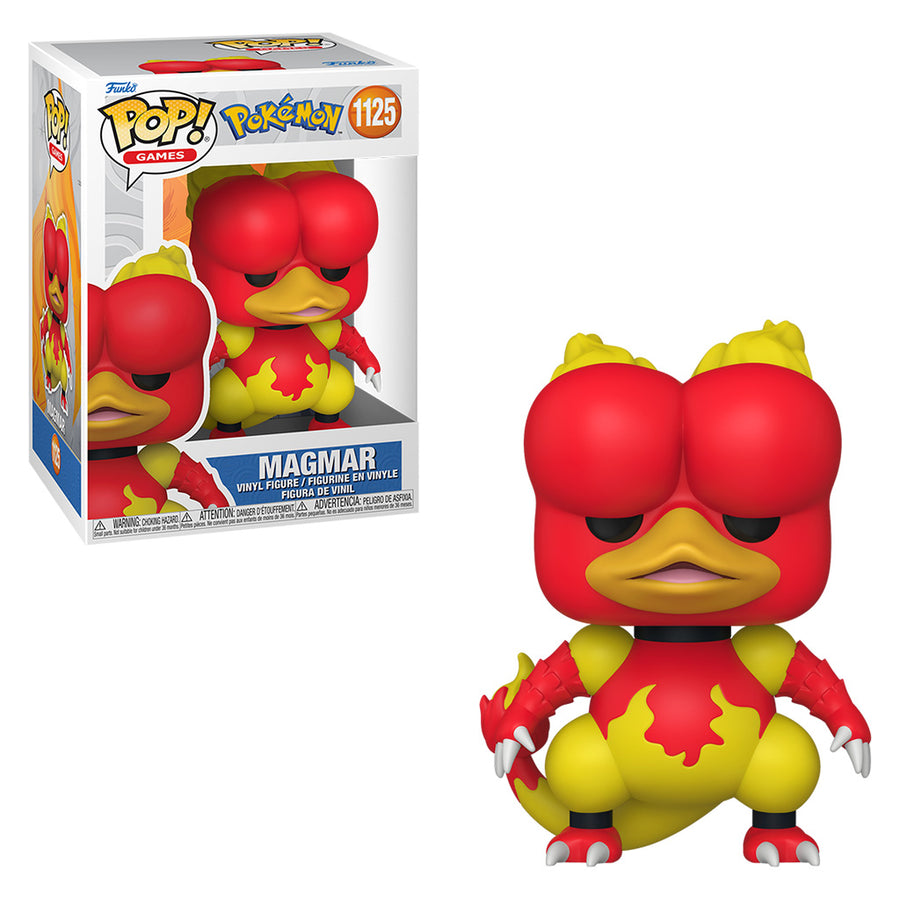 FUNKO POP GAMES POKÉMON - MAGMAR 1125 BRINDE
