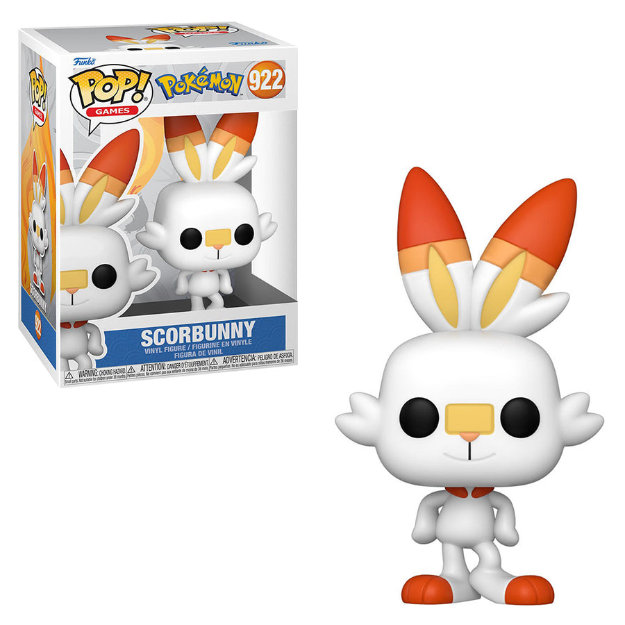 FUNKO POP GAMES POKEMON - SCORBUNNY 922 BRINDE