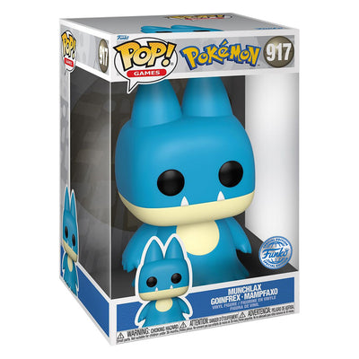 FUNKO POP GAMES POKÉMON SUPER SIZED 10" EXCLUSIVE - MUNCHLAX 917