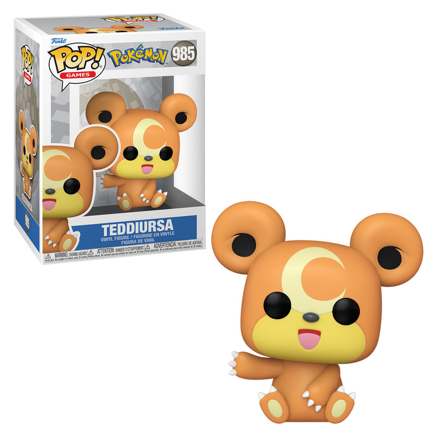FUNKO POP GAMES POKÉMON - TEDDIURSA 985 BRINDE