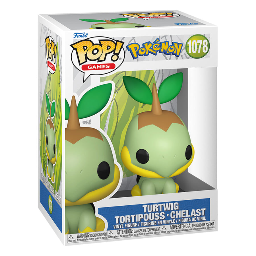 FUNKO POP GAMES POKÉMON - TURTWIG / TORTIPOUSS / CHELAST 1078