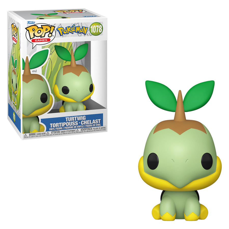 FUNKO POP GAMES POKÉMON - TURTWIG / TORTIPOUSS / CHELAST 1078 BRINDE