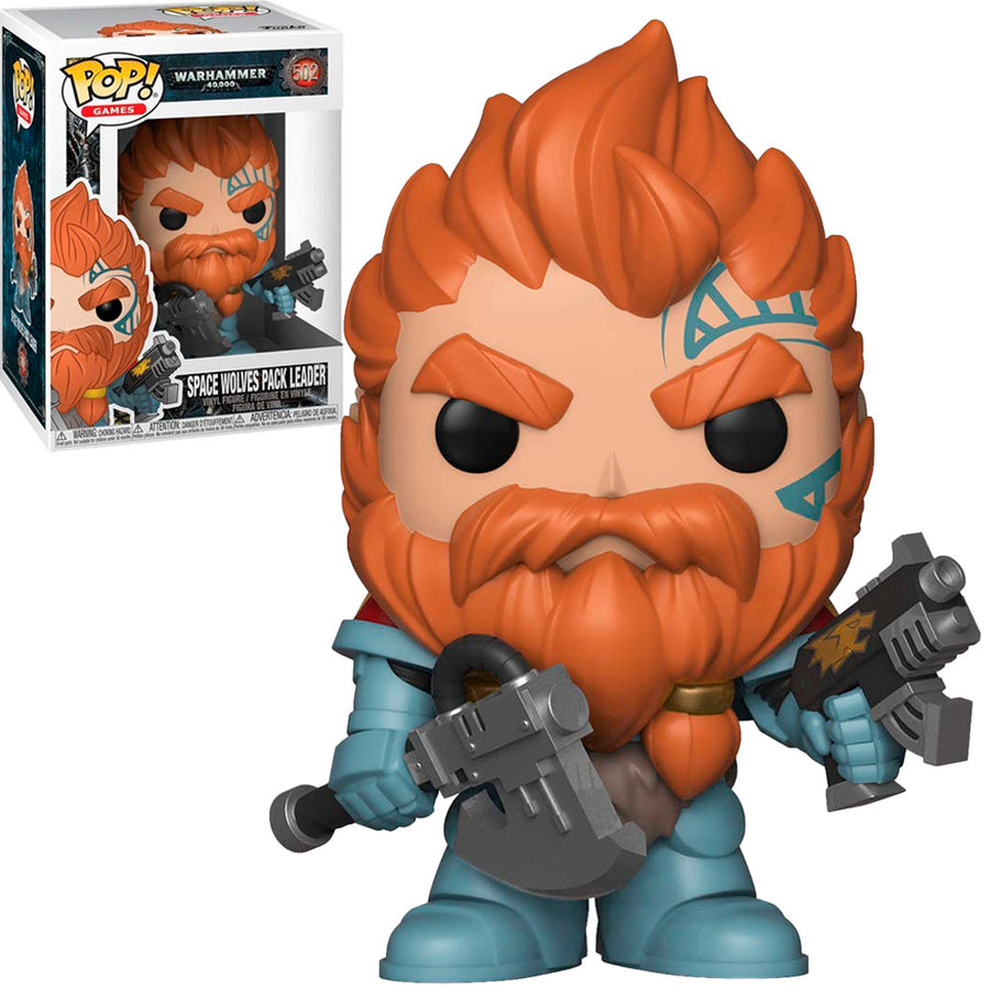 FUNKO POP GAMES WARHAMMER 40K - SPACE WOLVES PACK LEADER 502