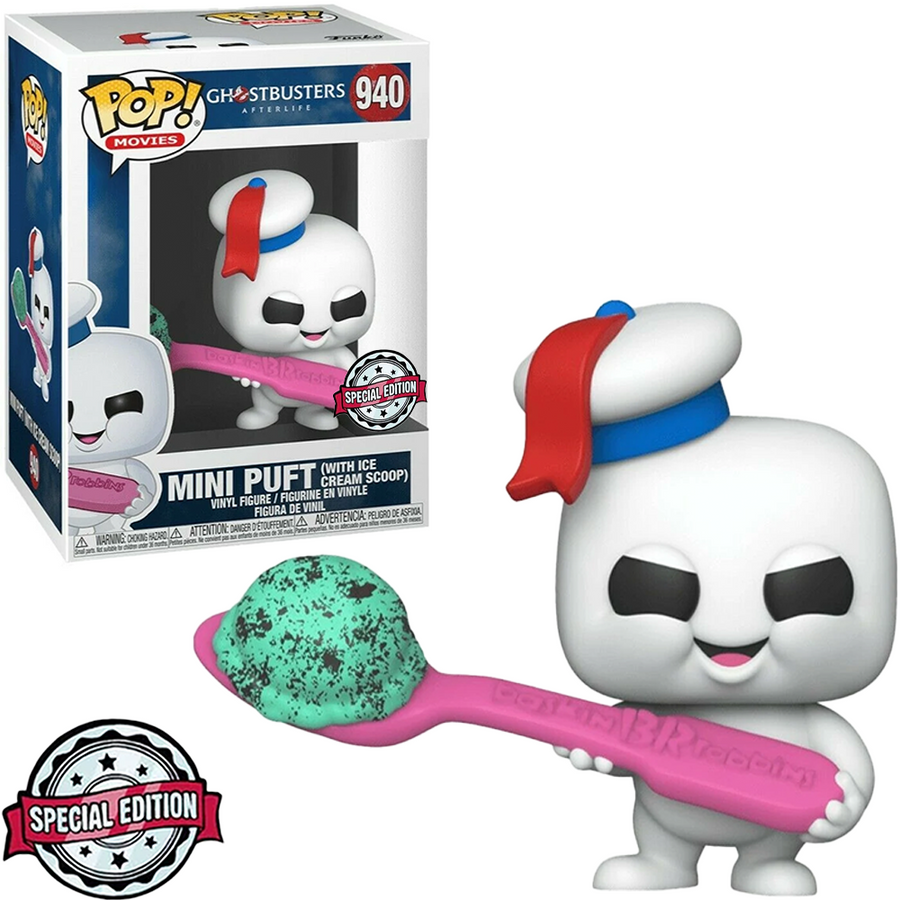 FUNKO POP GHOSTBUSTERS AFTERLIFE EXCLUSIVE - MINI PUFT WITH ICE CREAM 940 BRINDE