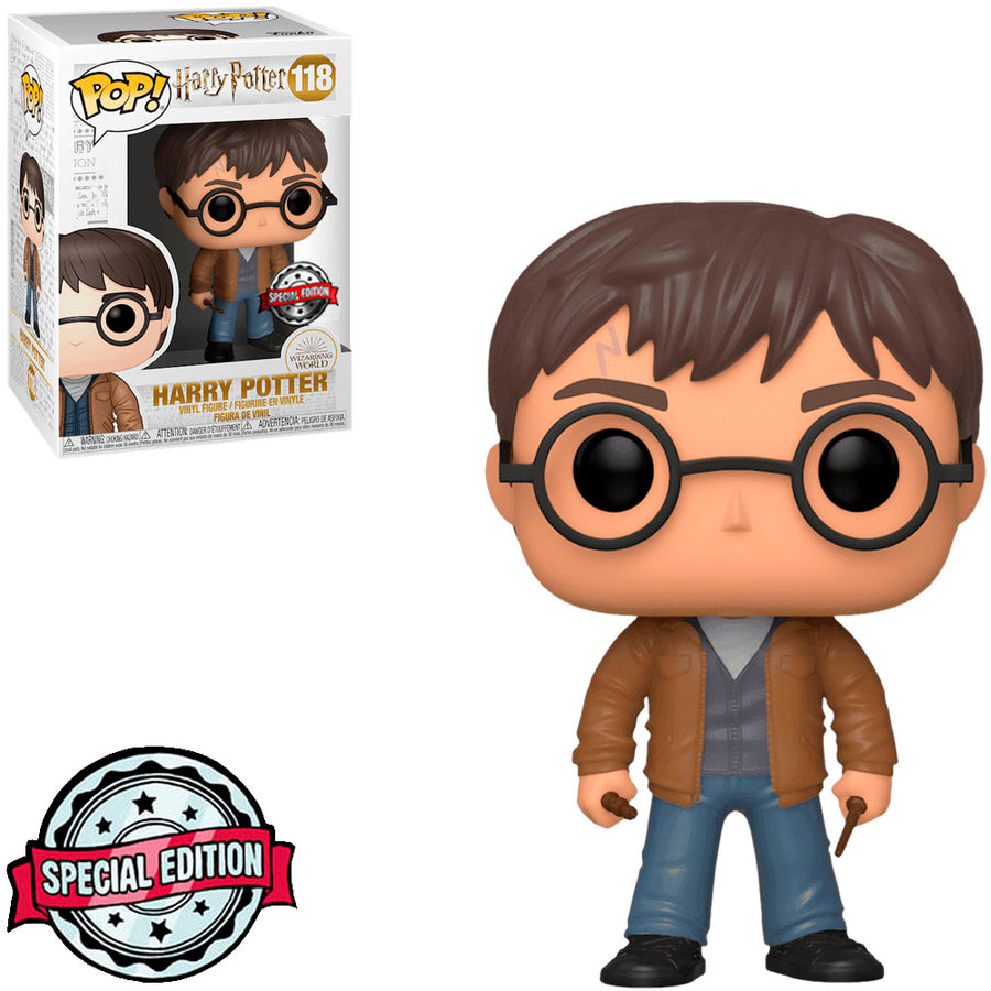 FUNKO POP HARRY POTTER EXCLUSIVE - HARRY POTTER WITH TWO WANDS 118 BRINDE