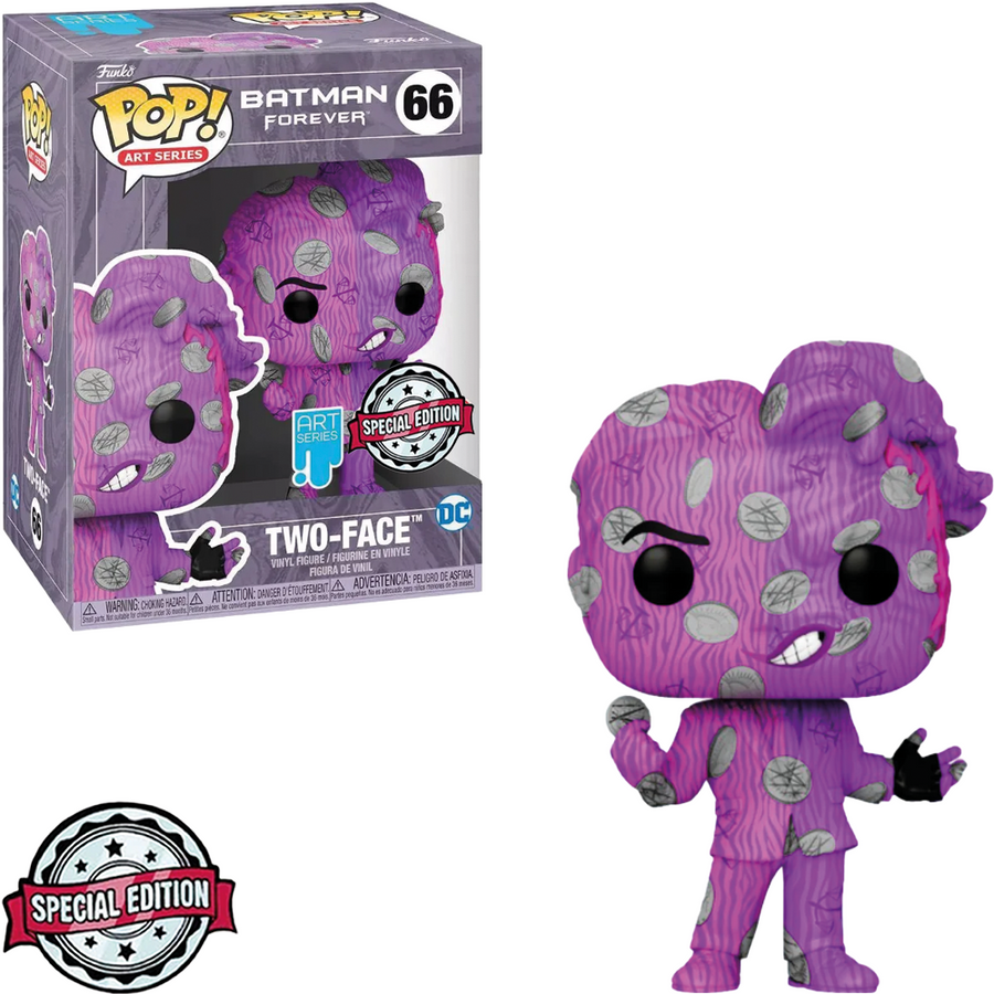 FUNKO POP HEROES BATMAN FOREVER ART SERIES EXCLUSIVE - TWO-FACE 66 BRINDE