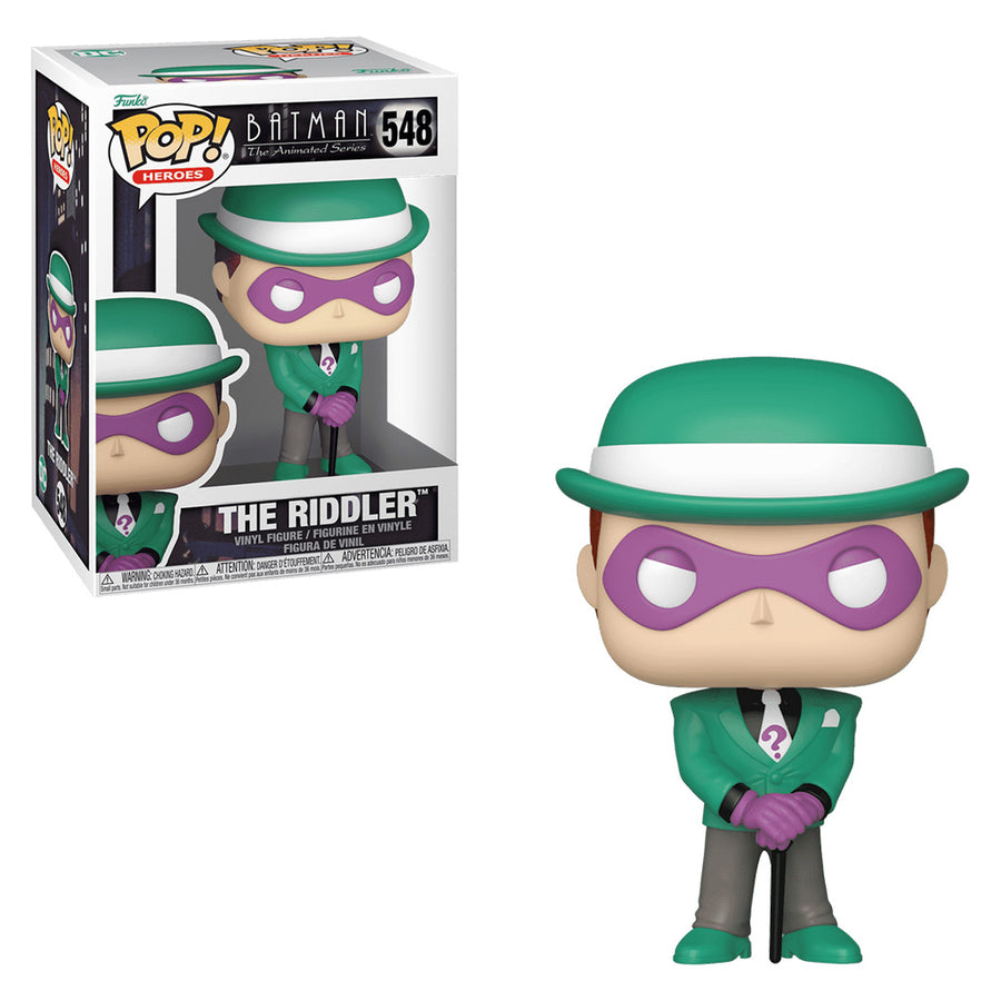 FUNKO POP HEROES BATMAN THE ANIMATED SERIES - THE RIDDLER 548 BRINDE
