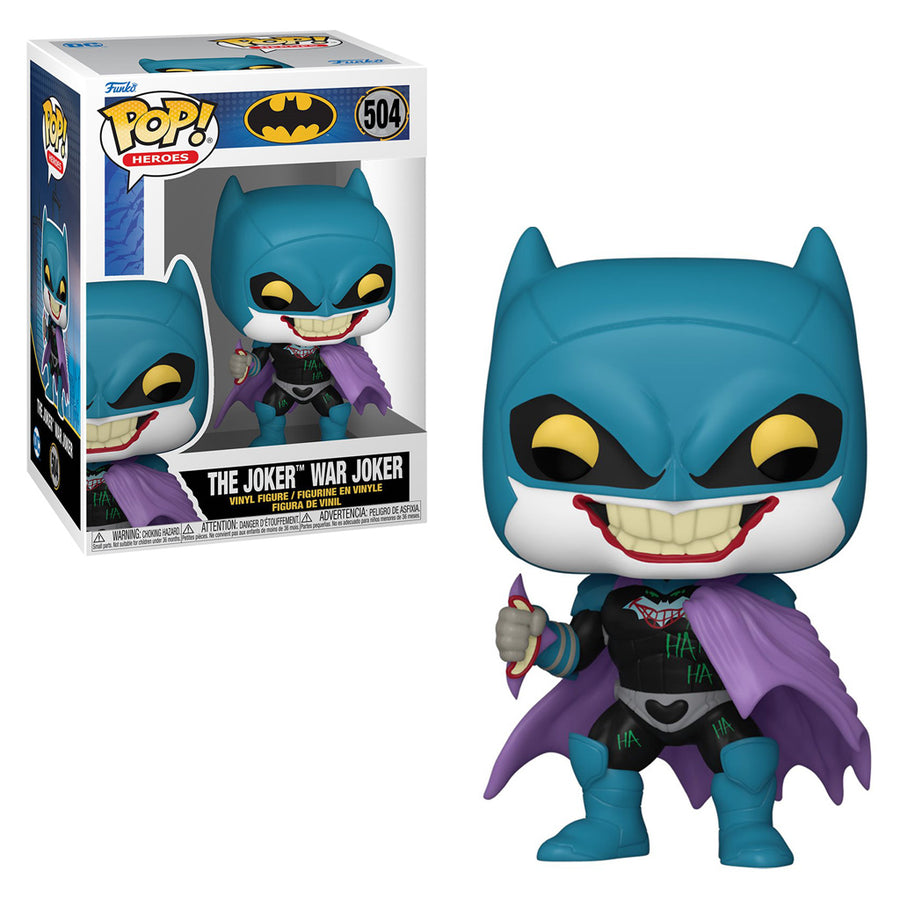 FUNKO POP HEROES BATMAN WARZONE - THE JOKER, WAR JOKER 504 BRINDE
