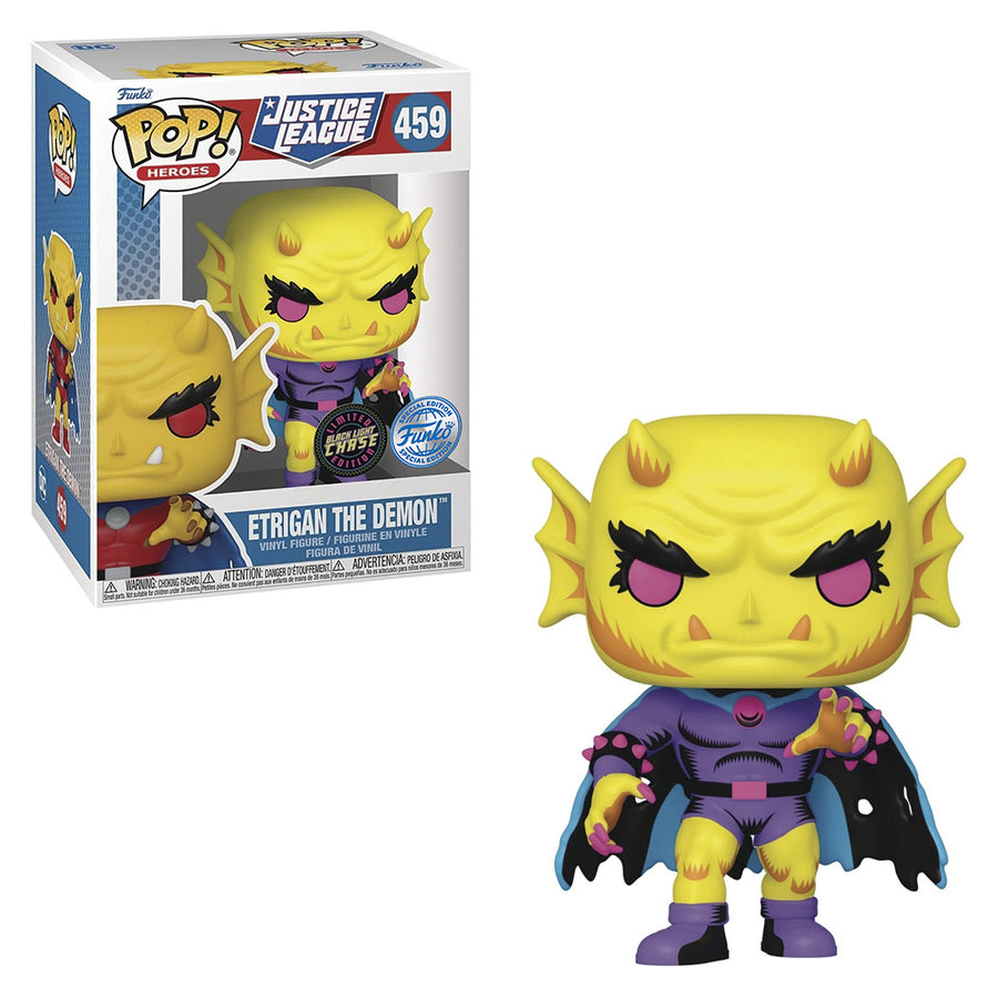 FUNKO POP HEROES CHASE JUSTICE LEAGUE - ETRIGAN THE DEMON 459 BRINDE