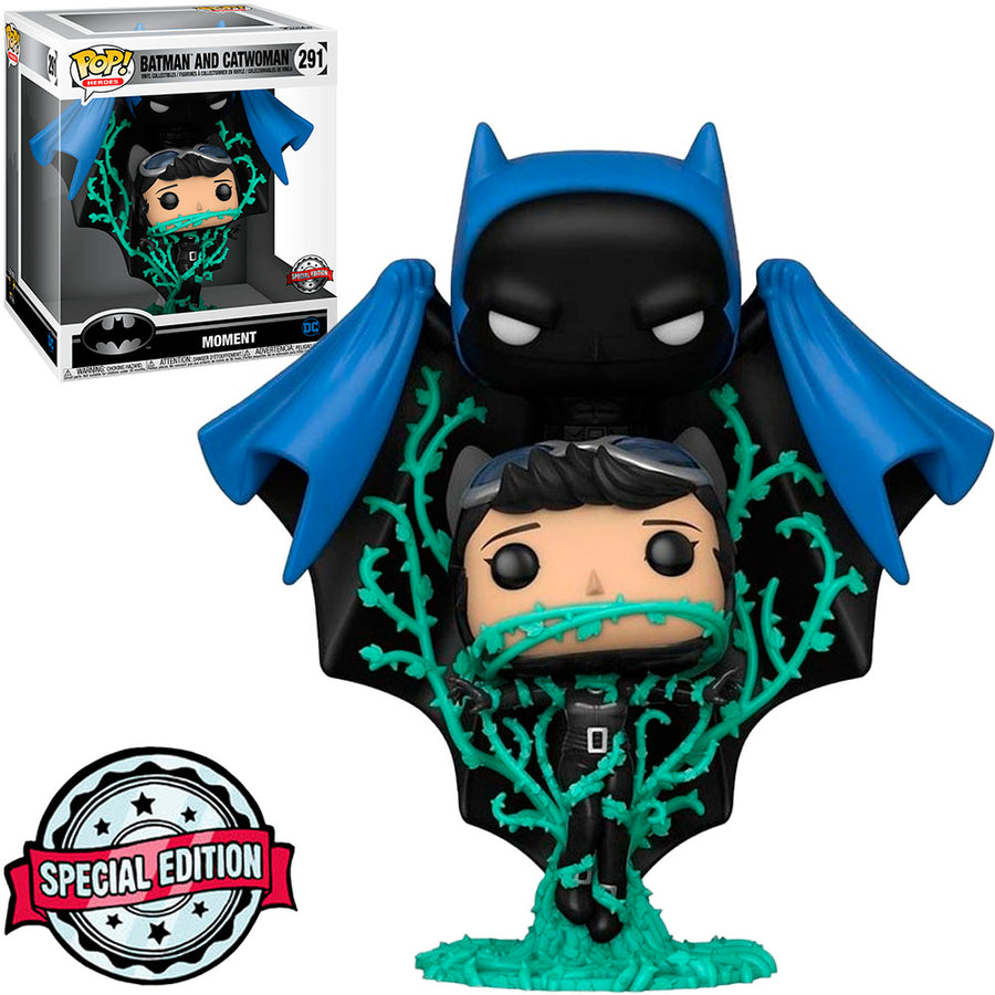 FUNKO POP HEROES DC COMICS MOMENT EXCLUSIVE - BATMAN AND CATWOMAN 291 BRINDE