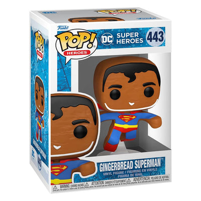 FUNKO POP HEROES DC HOLIDAY - SUPERMAN GINGERBREAD 443