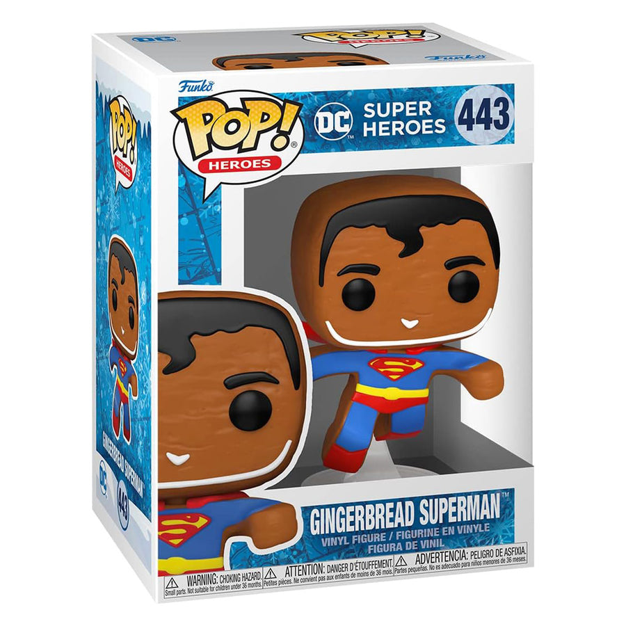 FUNKO POP HEROES DC HOLIDAY - SUPERMAN GINGERBREAD 443