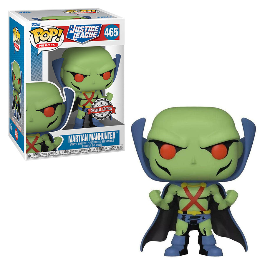 FUNKO POP HEROES DC JUSTICE LEAGUE EXCLUSIVE - MARTIAN MANHUNTER 465 BRINDE