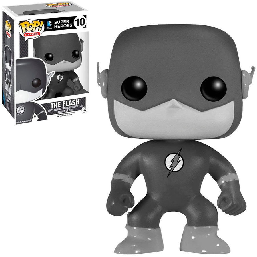 FUNKO POP HEROES DC SUPER HEROES EXCLUSIVE - THE FLASH BLACK and WHITE 10