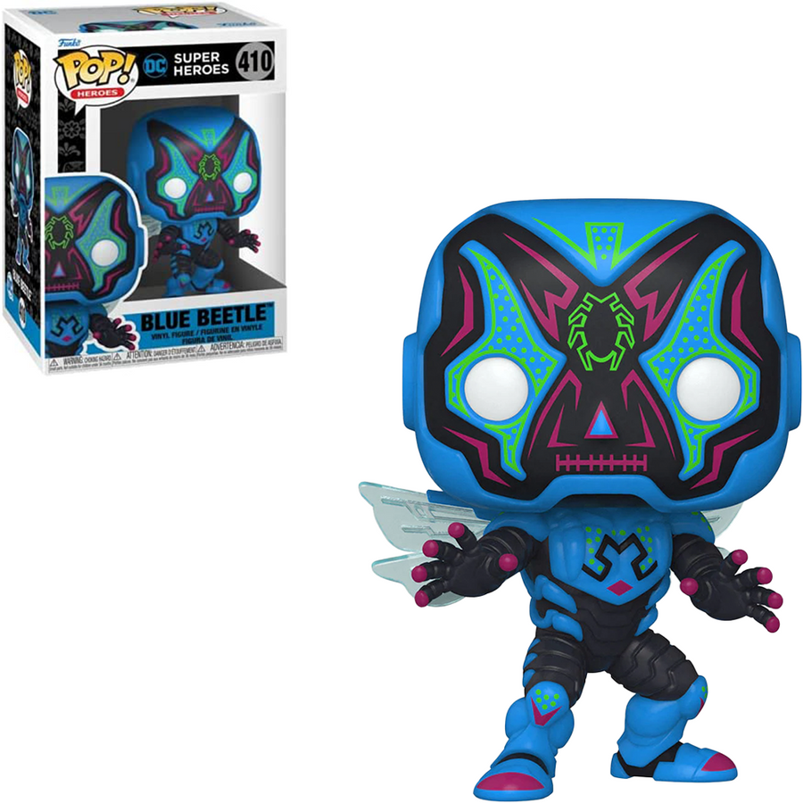 FUNKO POP HEROES DIA DE LOS DC - BLUE BEETLE 410 BRINDE