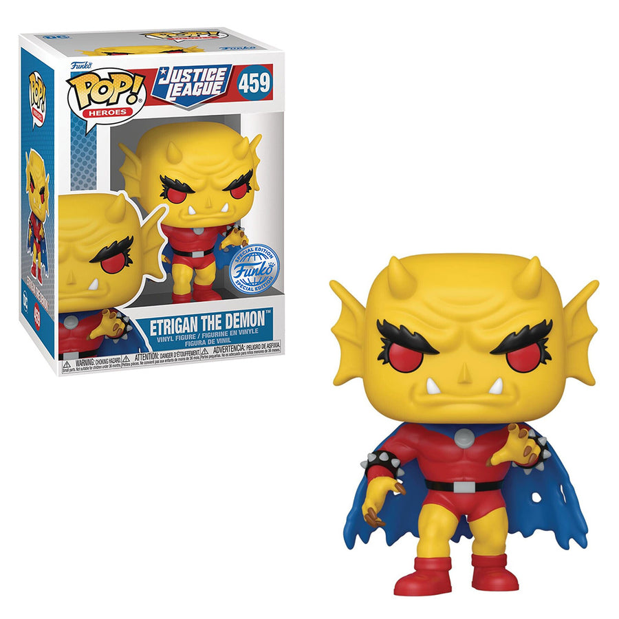 FUNKO POP HEROES JUSTICE LEAGUE EXCLUSIVE - ETRIGAN THE DEMON 459 BRINDE