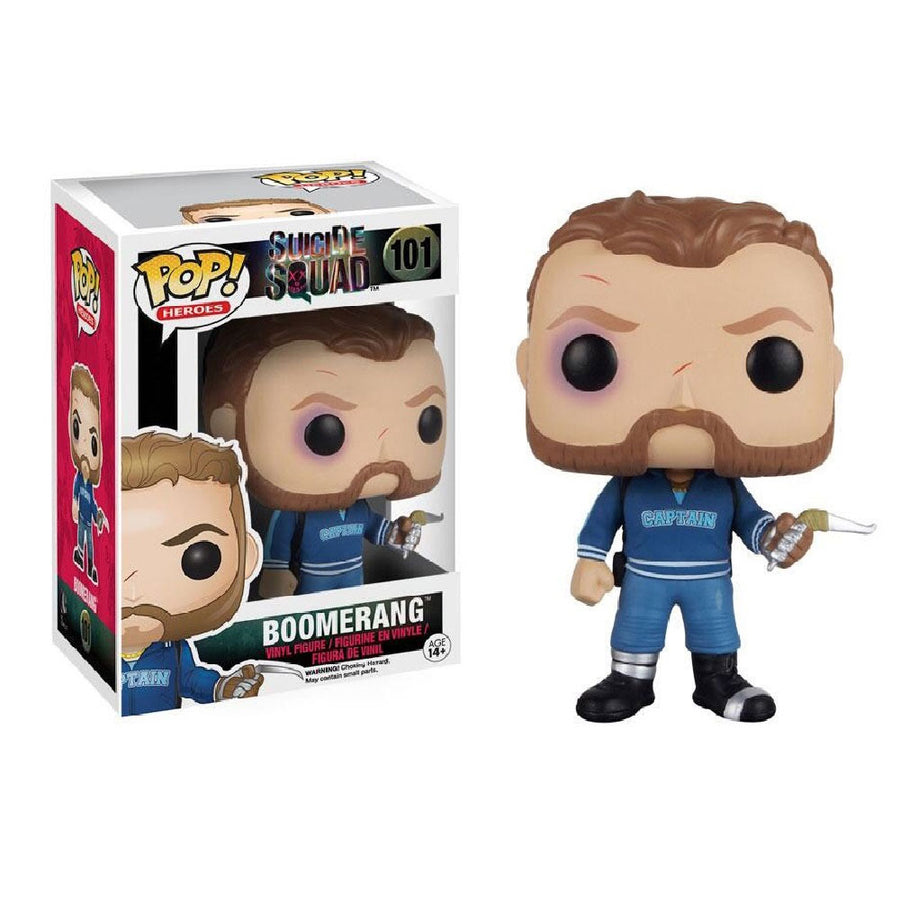 FUNKO POP HEROES SUICIDE SQUAD - BOOMERANG 101 BRINDE