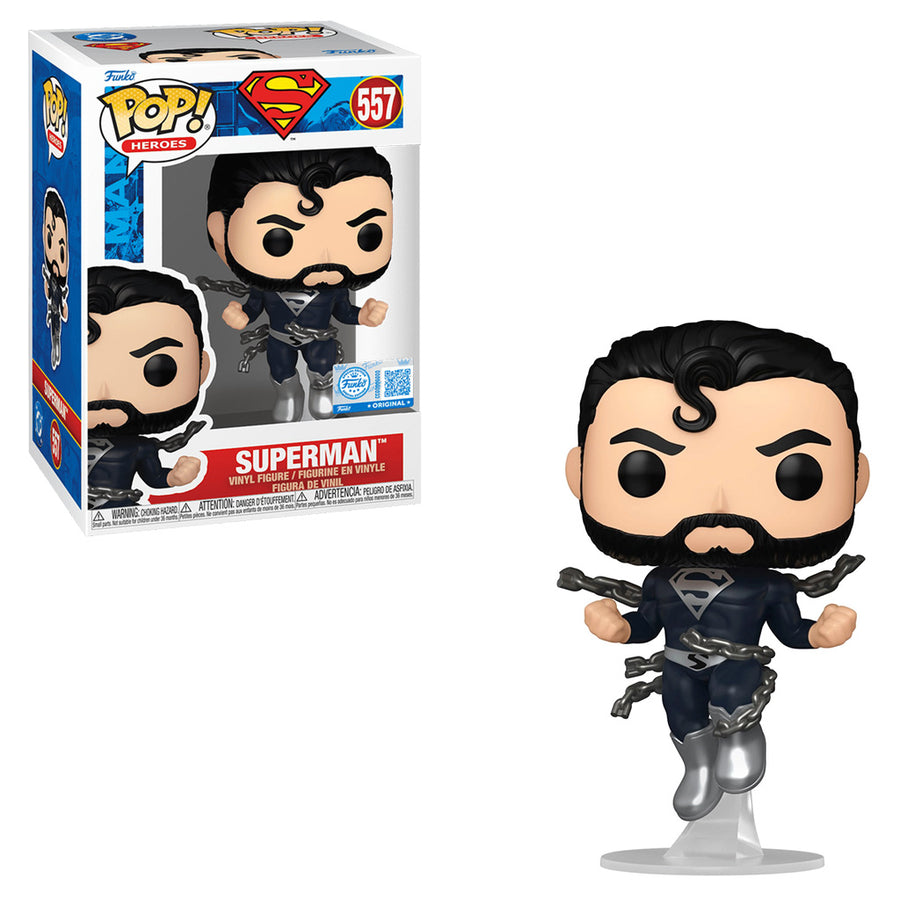 FUNKO POP HEROES SUPERMAN EXCLUSIVE - SUPERMAN 557 BRINDE