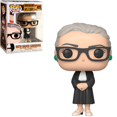 FUNKO POP ICONS AMERICAN HISTORY - RUTH BADER GINSBURG 45 BRINDE