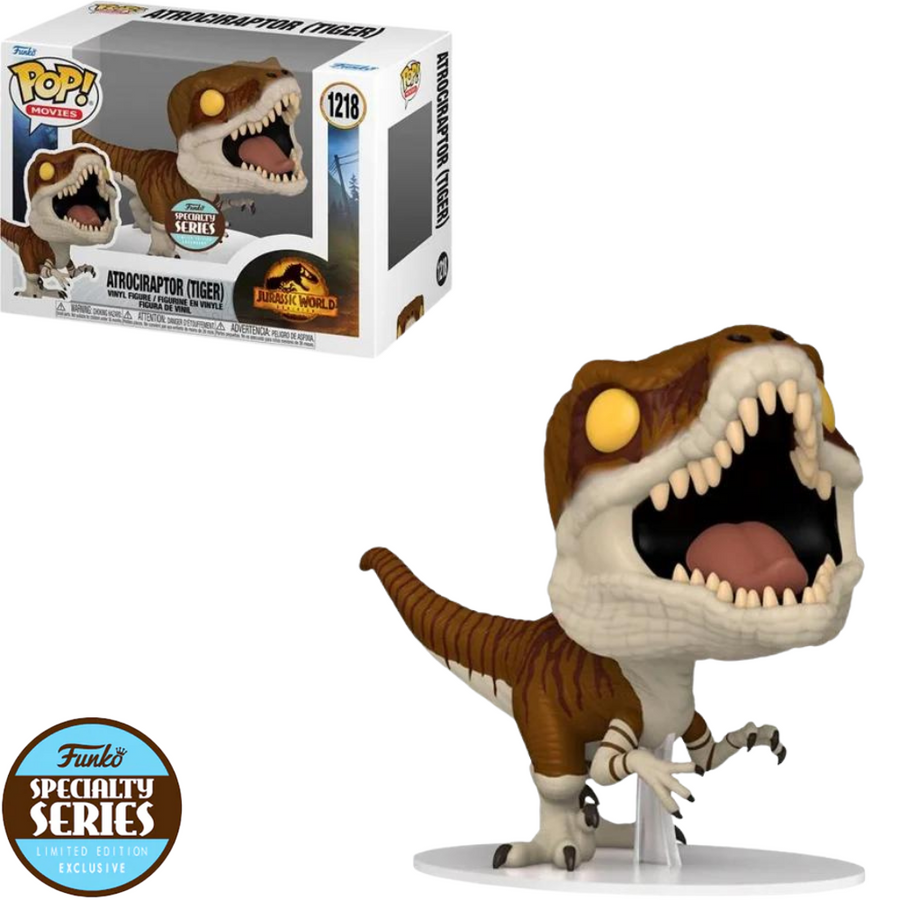 FUNKO POP JURASSIC WORLD DOMINION EXCLUSIVE - ATROCIRAPTOR (TIGER) 1218 BRINDE