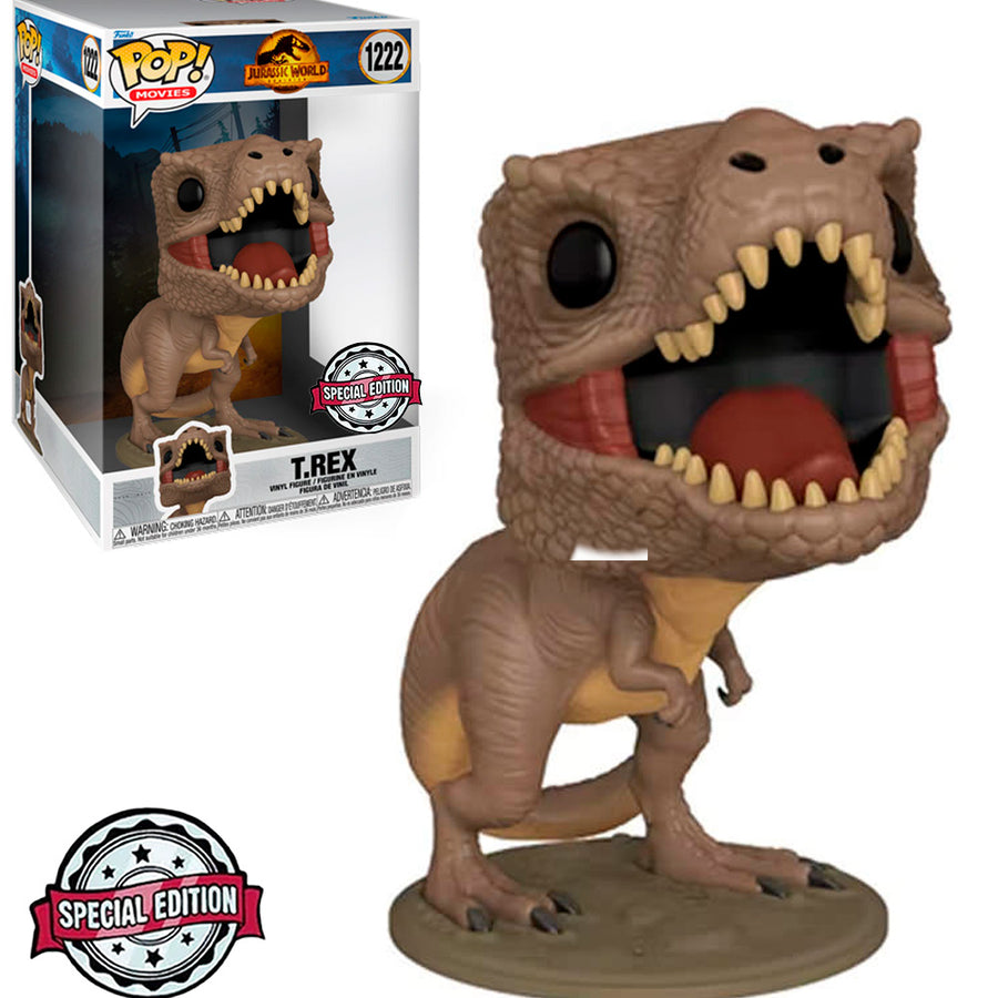 FUNKO POP JURASSIC WORLD DOMINION EXCLUSIVE - T.REX 1222 (SUPER SIZED 10