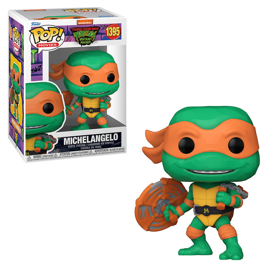 FUNKO POP MOVIES TEENAGE MUTANT NINJA TURTLES: MUTANT MAYHEM - MICHELANGELO 1395 BRINDE