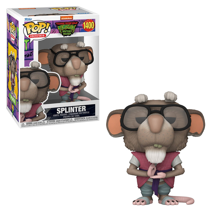 FUNKO POP MOVIES TEENAGE MUTANT NINJA TURTLES: MUTANT MAYHEM - SPLINTER 1400 BRINDE