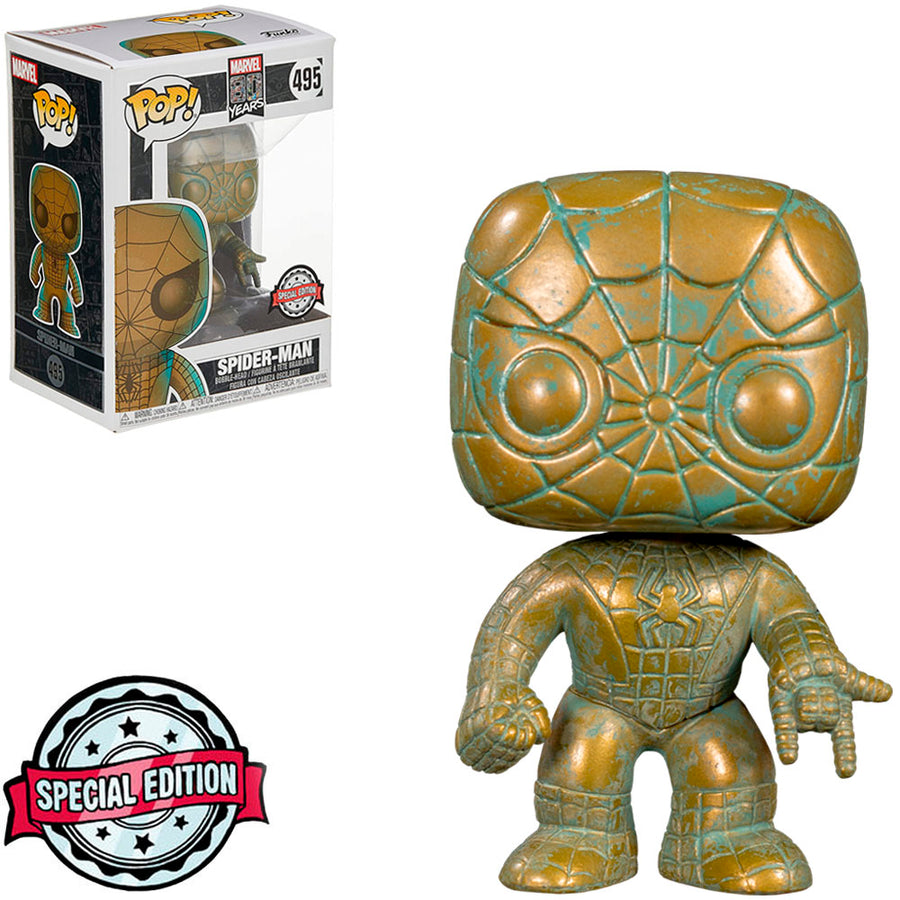 FUNKO POP MARVEL 80 YEARS EXCLUSIVE - SPIDER-MAN PATINA 495