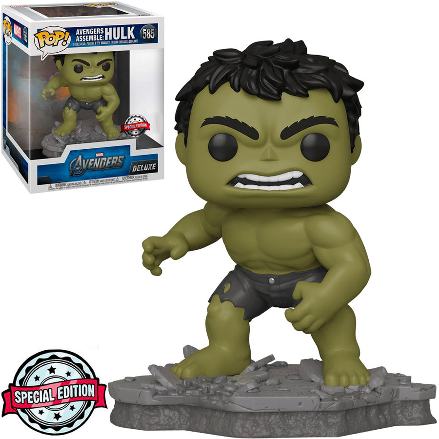 FUNKO POP MARVEL AVENGERS EXCLUSIVE DELUXE - AVENGERS ASSEMBLE: HULK 585 BRINDE