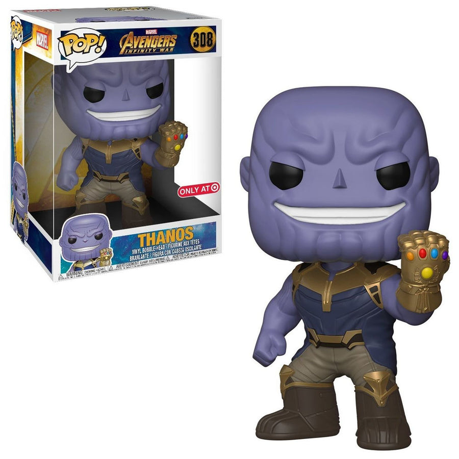 FUNKO POP MARVEL AVENGERS INFINITY WAR - *SUPER SIZED 10* THANOS 308 BRINDE