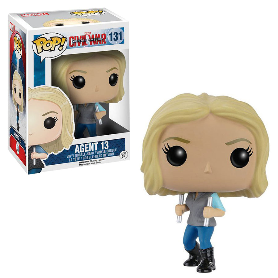 FUNKO POP MARVEL CAPTAIN AMERICA CIVIL WAR - AGENTE 13 131 BRINDE