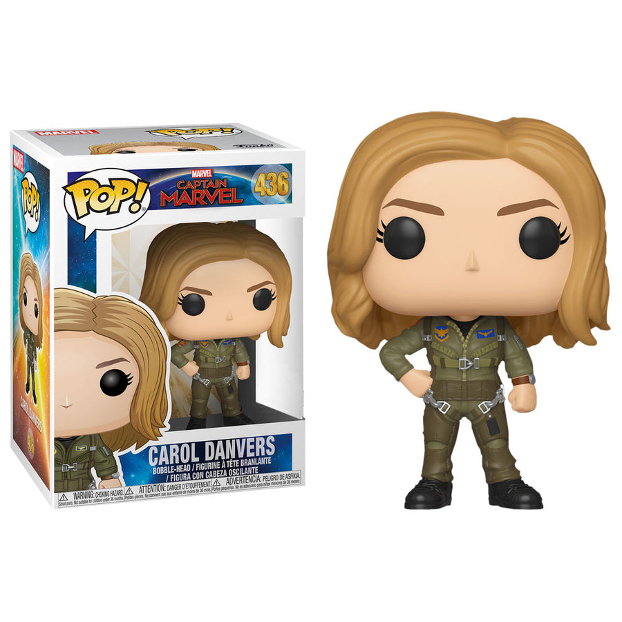 FUNKO POP MARVEL CAPTAIN MARVEL EXCLUSIVE - CAROL DANVERS 436 BRINDE