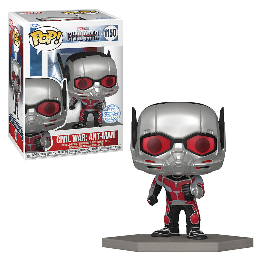 FUNKO POP MARVEL CIVIL WAR EXCLUSIVE - ANT-MAN 1150 BRINDE