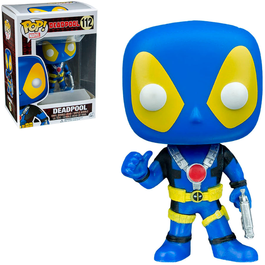 FUNKO POP MARVEL DEADPOOL EXCLUSIVE - BLUE DEADPOOL 112 BRINDE