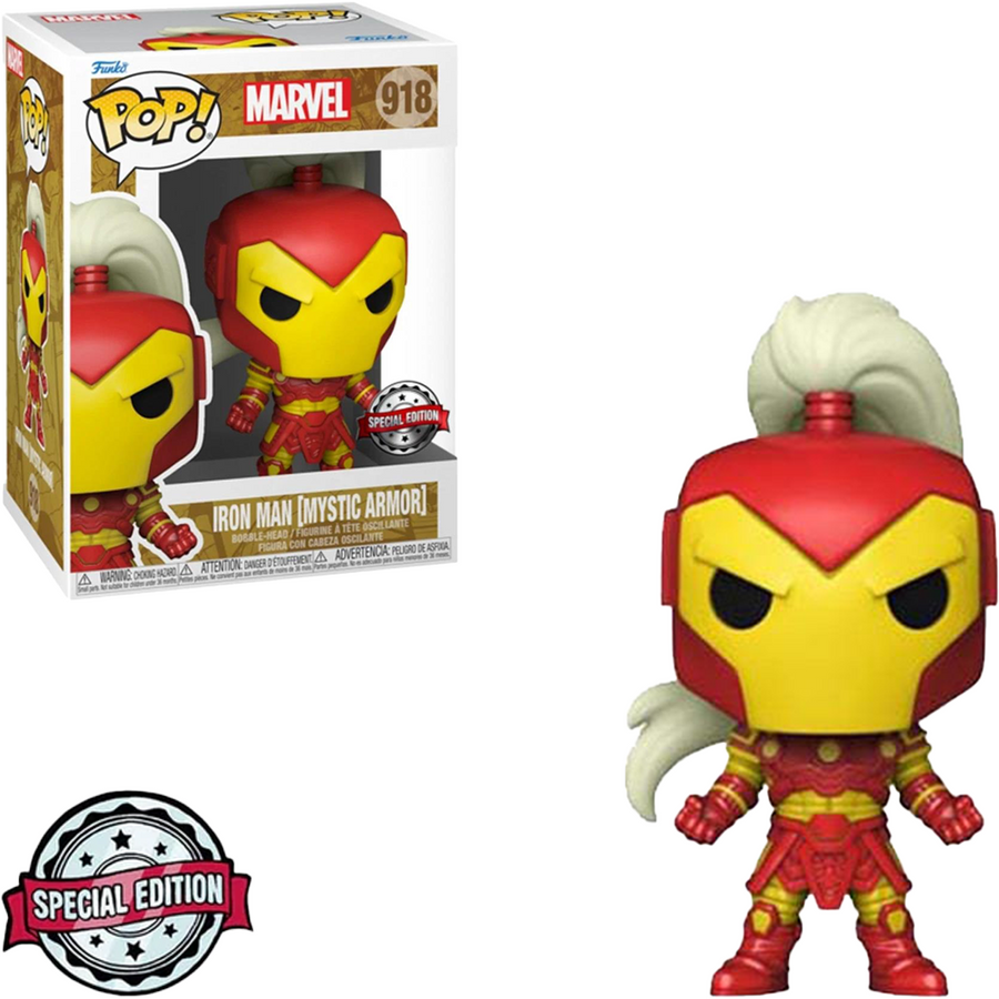 FUNKO POP MARVEL EXCLUSIVE - IRON MAN (MYSTIC ARMOR) 918 BRINDE