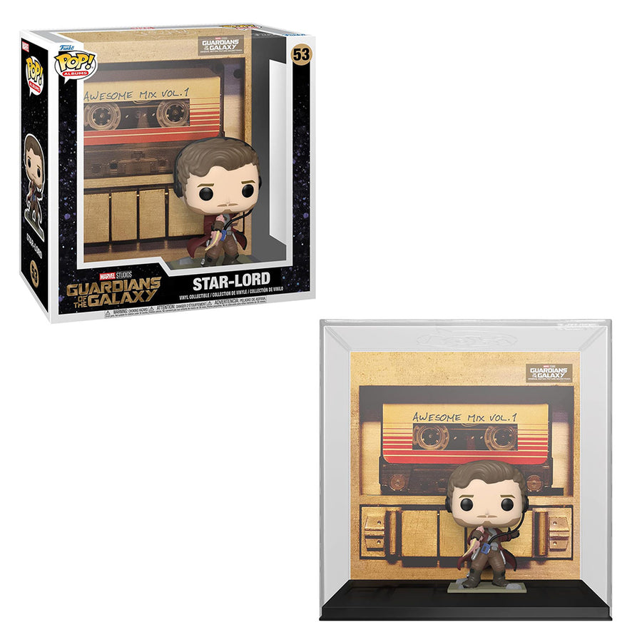 FUNKO POP MARVEL GUARDIANS OF THE GALAXY AWESOME MIX VOL.1 - STAR LORD 53 BRINDE