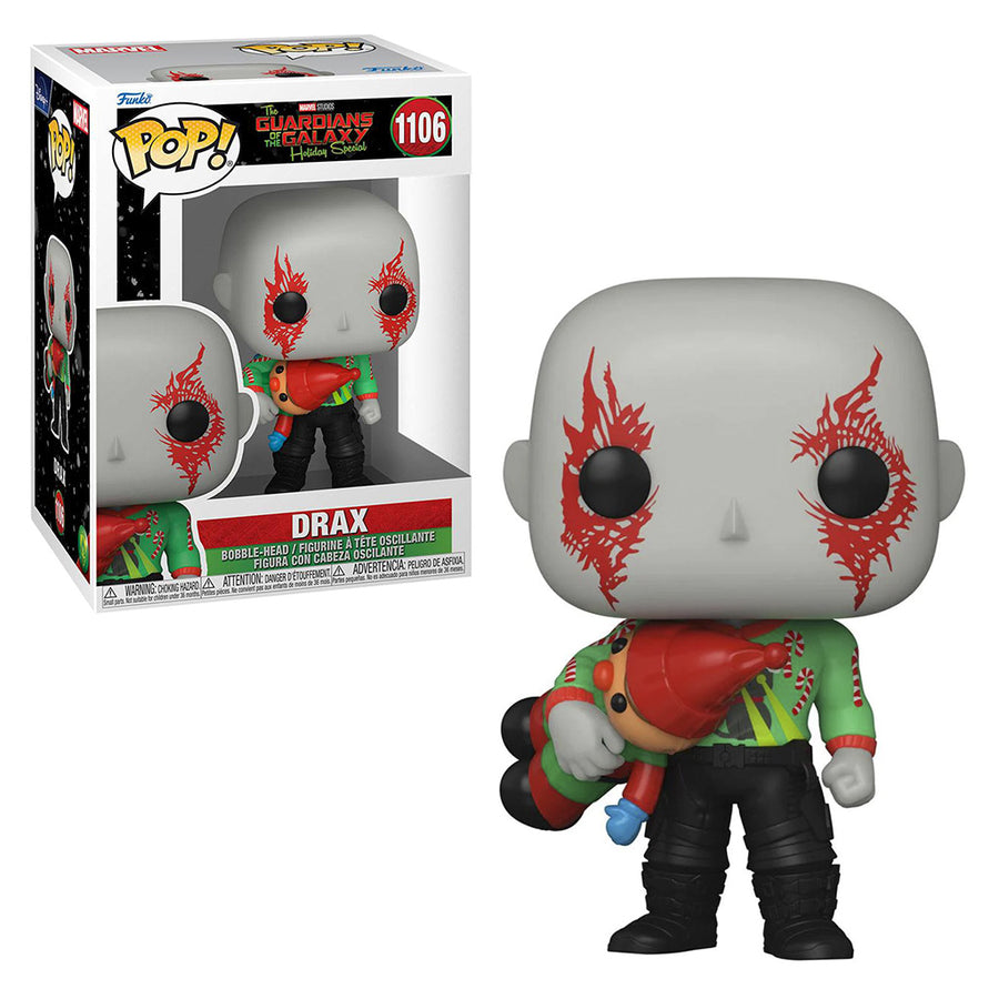 FUNKO POP MARVEL GUARDIANS OF THE GALAXY HOLIDAY SPECIAL - DRAX 1106 BRINDE