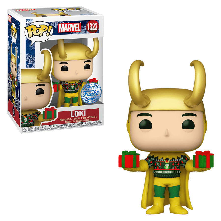 FUNKO POP MARVEL HOLIDAY EXCLUSIVE - LOKI 1322 BRINDE