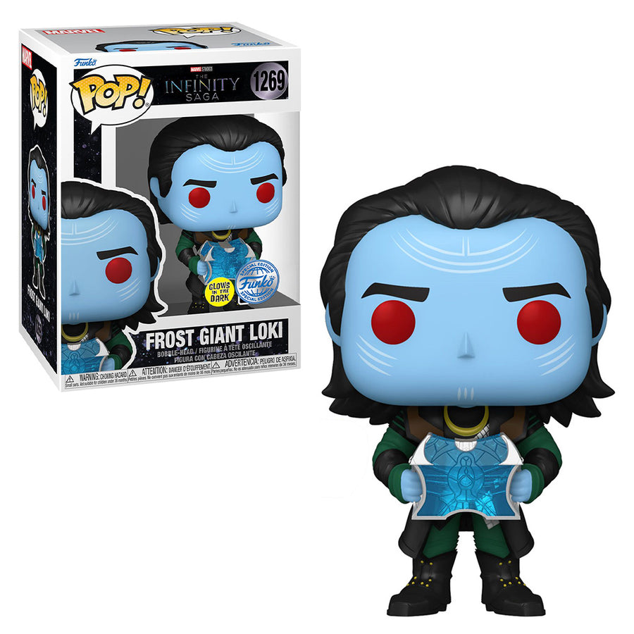 FUNKO POP MARVEL INFINITY SAGA EXCLUSIVE - FROST GIANT LOKI (GLOWS IN THE DARK) 1269 BRINDE