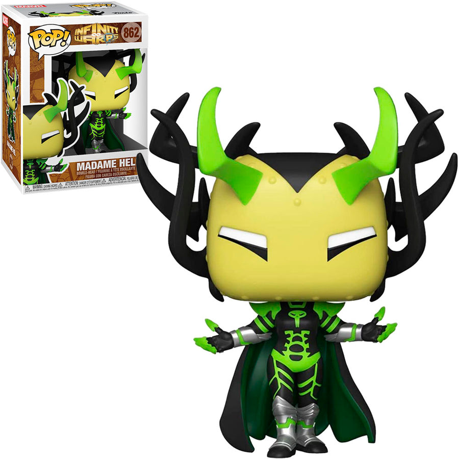 FUNKO POP MARVEL INFINITY WARPS - MADAME HEL 862 BRINDE