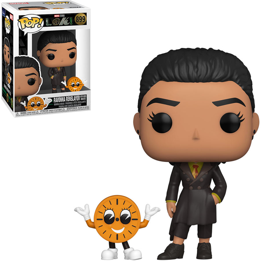 FUNKO POP MARVEL LOKI - RAVONNA RENSLAYER WITH MISS MINUTES 899 BRINDE