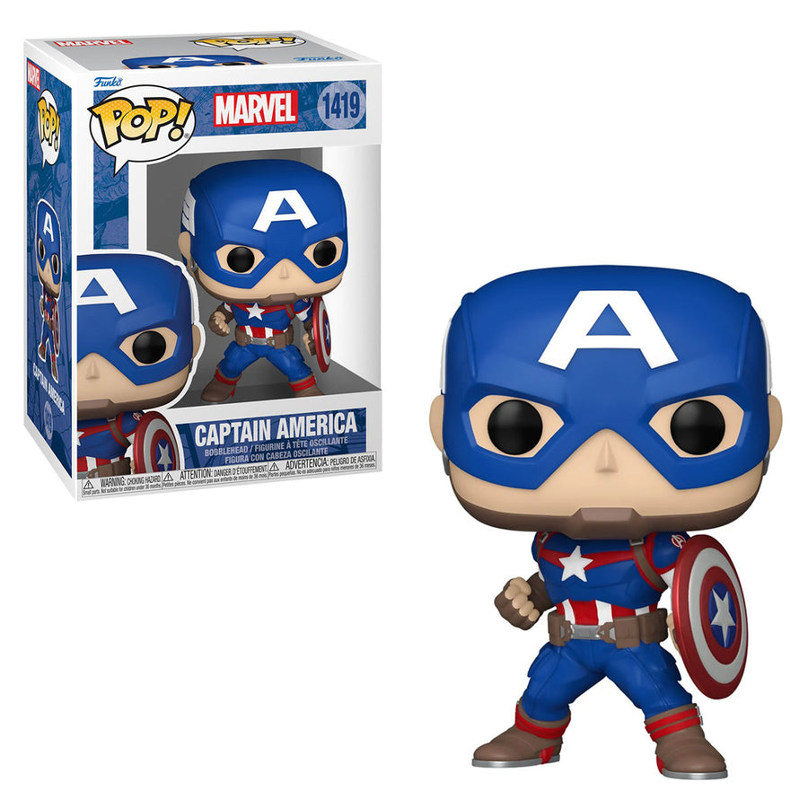FUNKO POP MARVEL MARVEL NEW CLASSICS - CAPTAIN AMERICA 1419 BRINDE