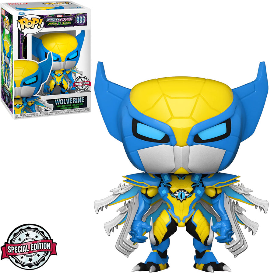 FUNKO POP MARVEL MECH STRIKE MONSTER HUNTERS EXCLUSIVE - WOLVERINE 996 BRINDE