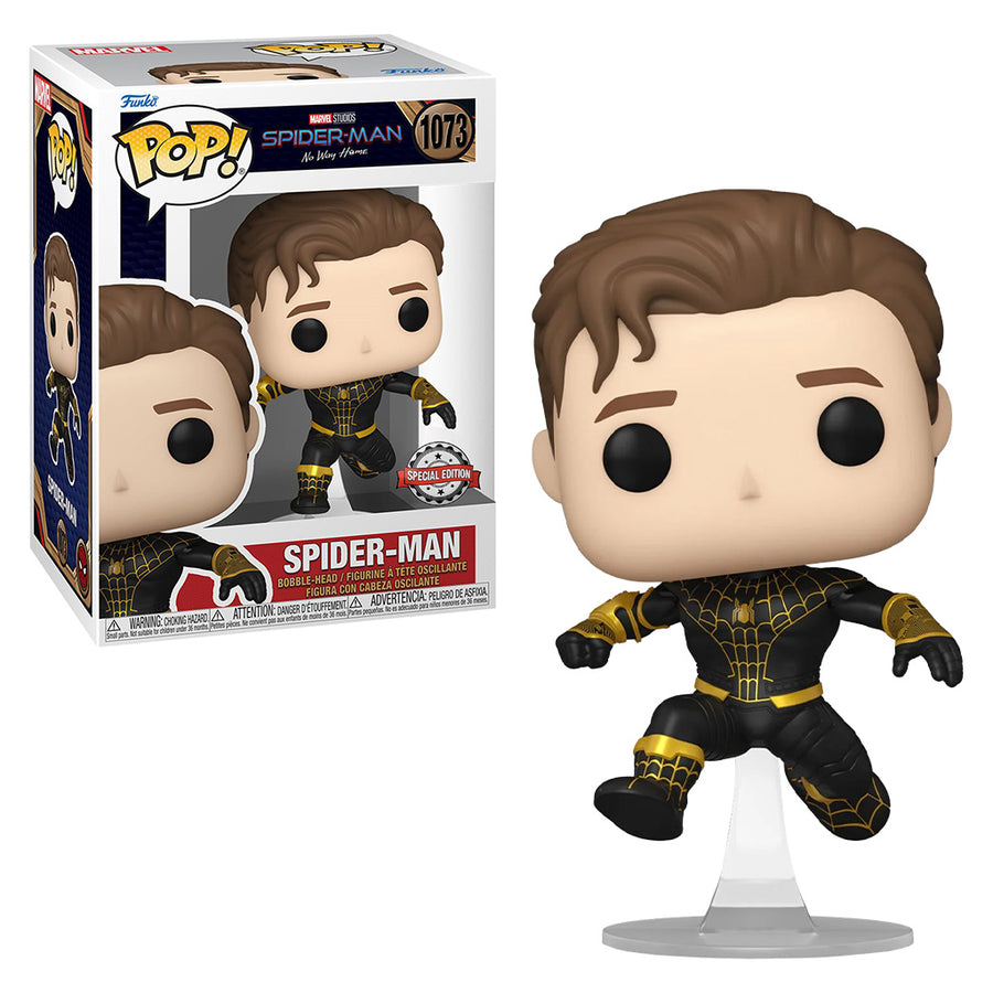 FUNKO POP MARVEL SPIDER-MAN: NO WAY HOME EXCLUSIVE - SPIDER-MAN (BLACK & GOLD SUIT) 1073 BRINDE