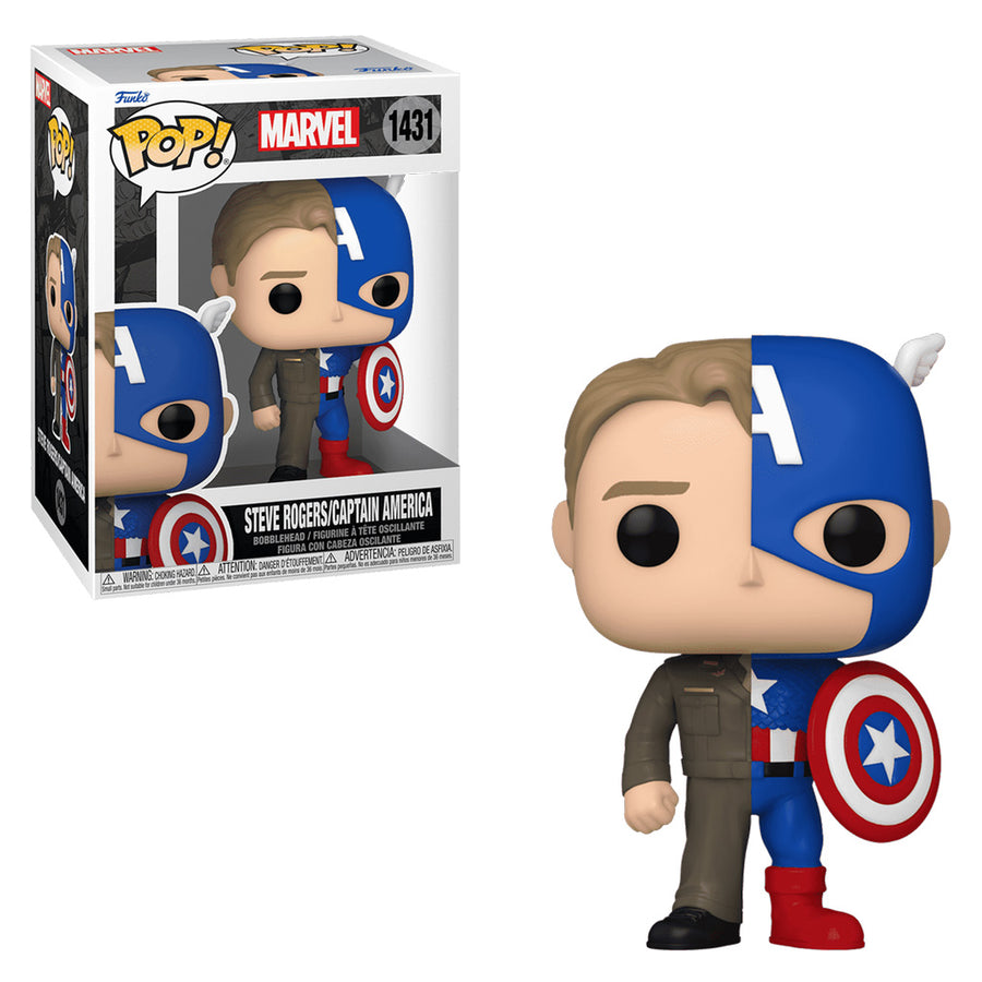 FUNKO POP MARVEL - STEVE RODGERS/CAPTAIN AMERICA 1431 BRINDE