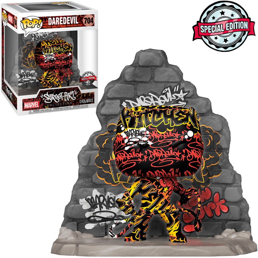 FUNKO POP MARVEL STREET ART DELUXE EXCLUSIVE - DAREDEVIL 704 BRINDE